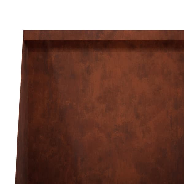 Stödvägg 4 st 80 x 12 x 40 cm Väderbeständig stål Rostig