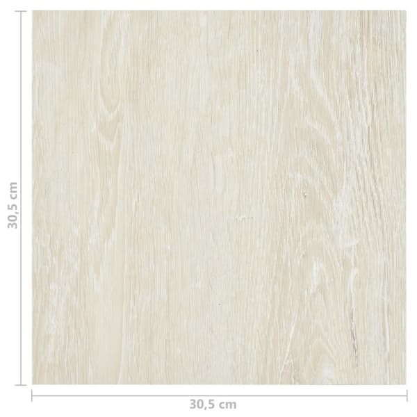 Golvplankor 55 pcs Kräm 5,11 m² PVC