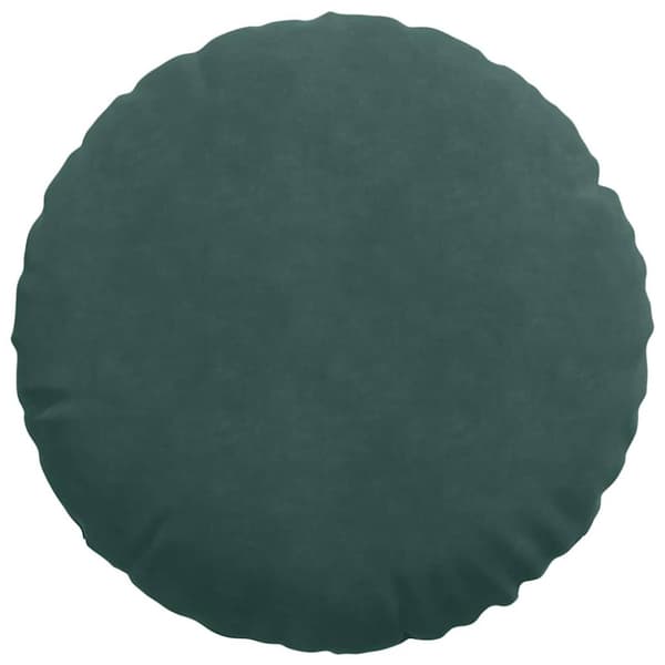 Sittkuddar 2 pcs Mörkgrön Ø50 x 19 cm Sammet