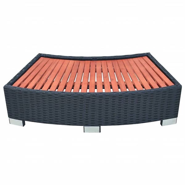 Spatrappa konstrotting 92x45x25 cm svart
