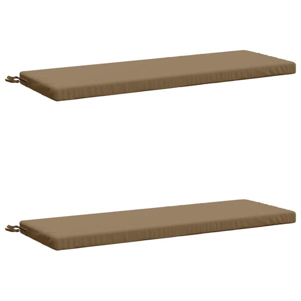 2-delade Bänk Kuddar SOEST 2 st 100% Polyester Taupe