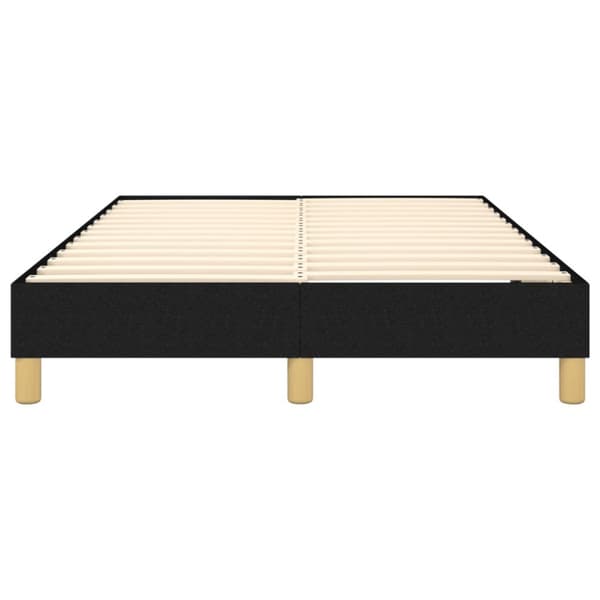 Boxspring-sängram svart 120x200 cm tyg