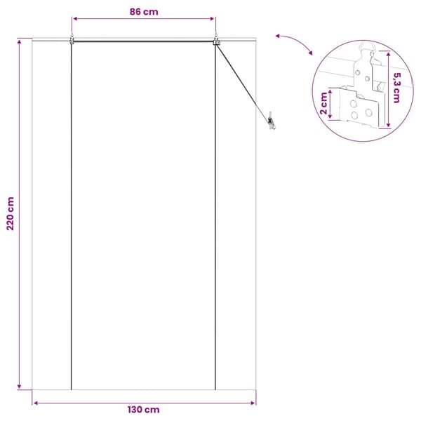 Rullgardin Brun 130 x 220 cm Bambu