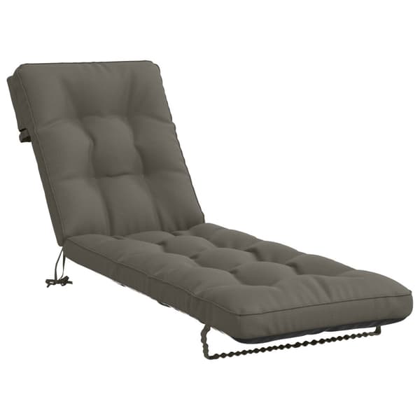 Solstol Kudde VIANEN 100% Polyester Grå 200 x 60 x 8 cm