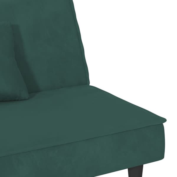 Bäddsoffa mörkgrön sammet