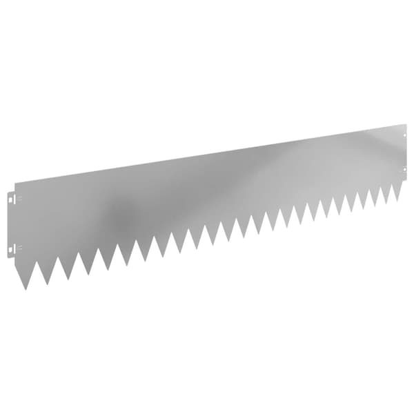 Kant för gräsmatta 20 pcs 103 x 20 cm Stål Silver
