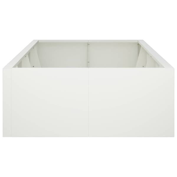 Stödvägg 8 st 300 x 100 x 50 cm Stål Vit