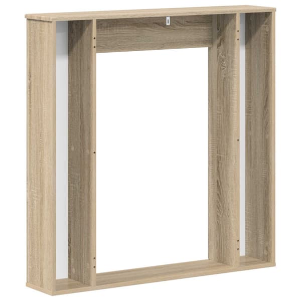 Eldstadsram Sonoma-ek 100 x 20 x 100 cm Konstruerat trä