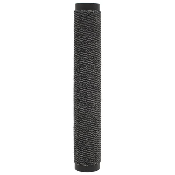 Dörrmattor 2 st rektangulär tuftad 60x90 cm antracit