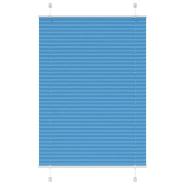 Plisserad persienn blå 85x100 cm tyg bredd 84,4 cm polyester