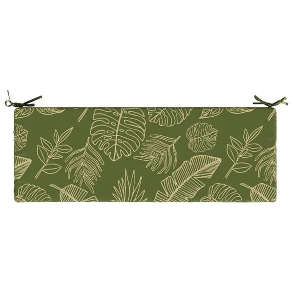 Bänk kudde SOEST 100% Polyester Bladdesign 120 x 40 x 8 cm