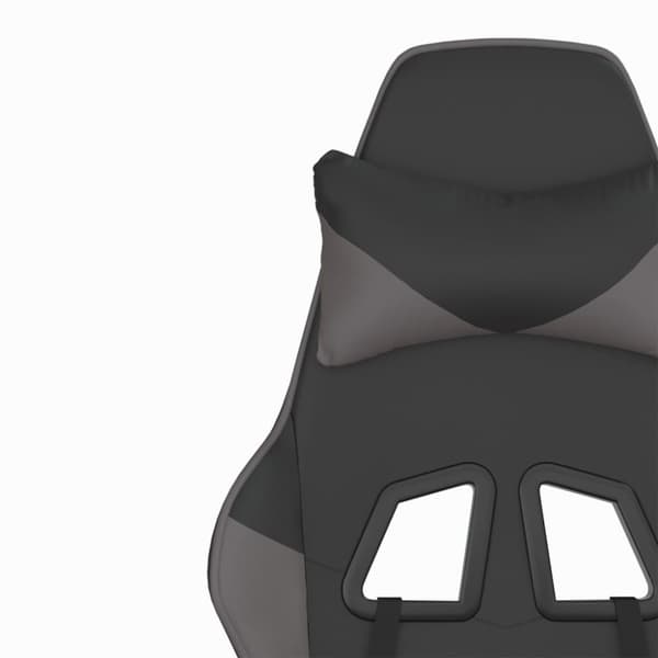 Gamingstol svart och grå konstläder