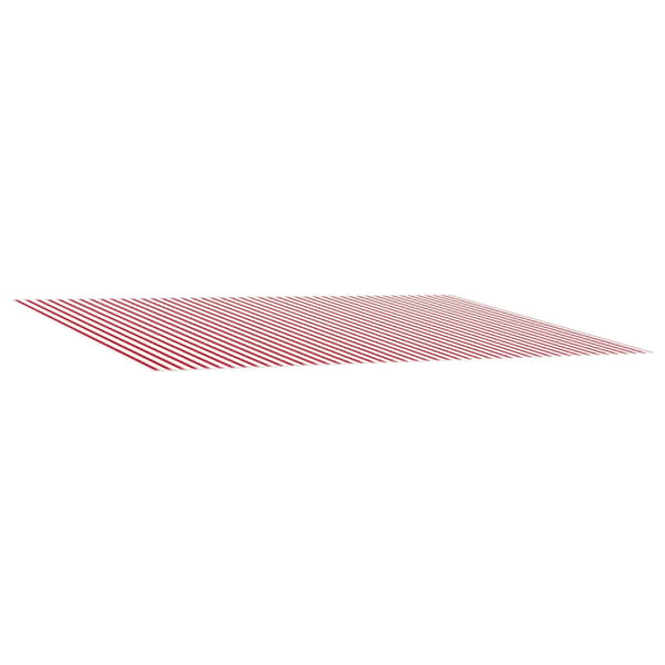 Markisväv Röd och Vit 300 x 250 cm Polyester