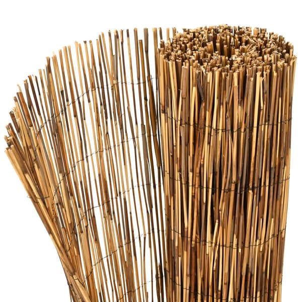 Trädgårdsstängsel Karbomiserad 400 x 100 cm Vass