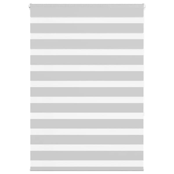 Rullgardin zebra ljusgrå 100x150 cm tyg bredd 95,9 cm polyester
