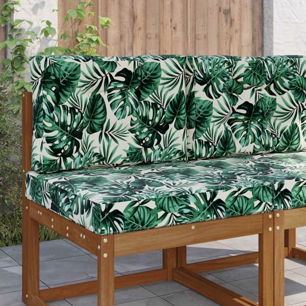Utomhus Soffa Kudde 2 pcs Bladmönster Polyester