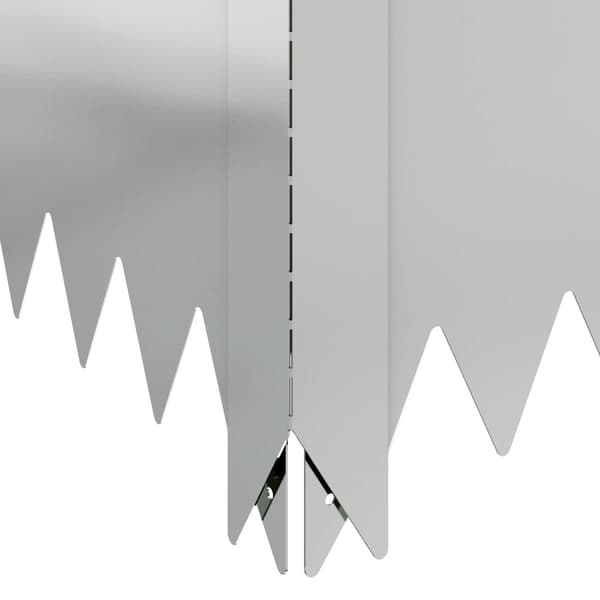 Kant för gräsmatta 60 x 60 x 35 cm Stål Silver