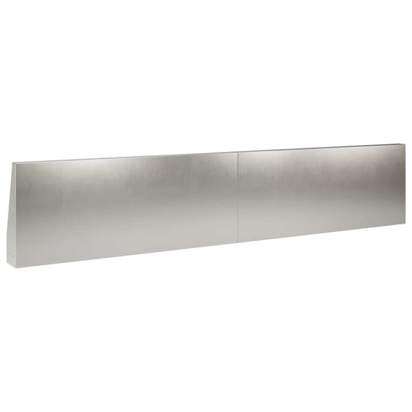 Stödvägg 2 st 100 x 12 x 50 cm Rostfritt stål Silver