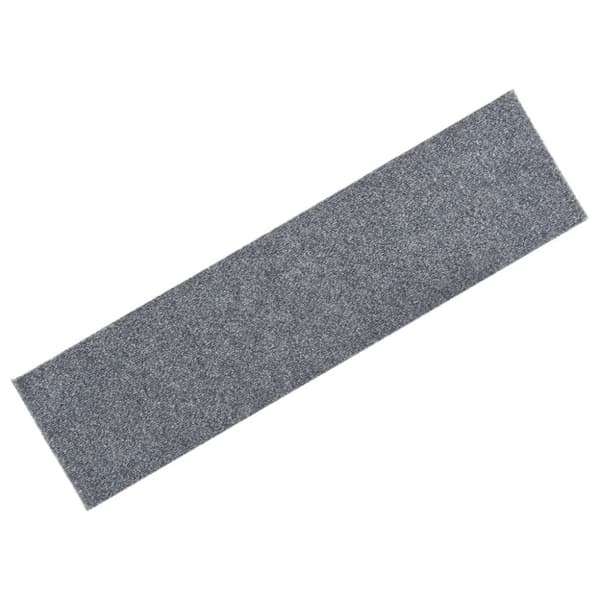 Trappmattor självhäftande 15 st 76x20 cm ljusgrå rektangulära