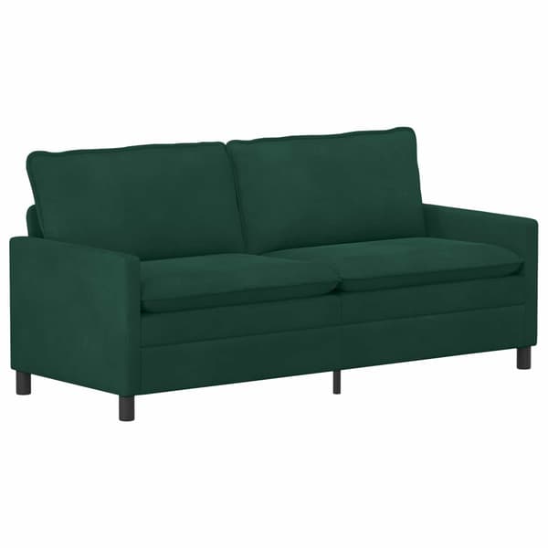 Soffa Mörkgrön 196 x 81 x 87,5 cm Sammet