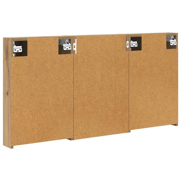 Badrumsskåpsset 3 st 120 x 10,5 x 60,5 cm Konstruerat trä