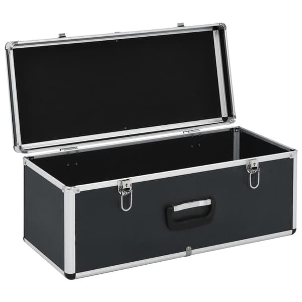 Förvaringsväskor 2 st svart aluminium