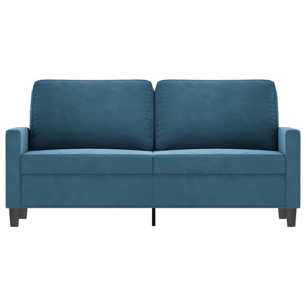 2-sitssoffa blå 140 cm sammet