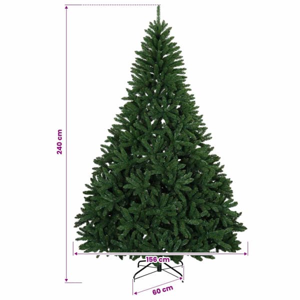 Plast Hingad Julgran 240 cm 300 LED-lampor Varmvit