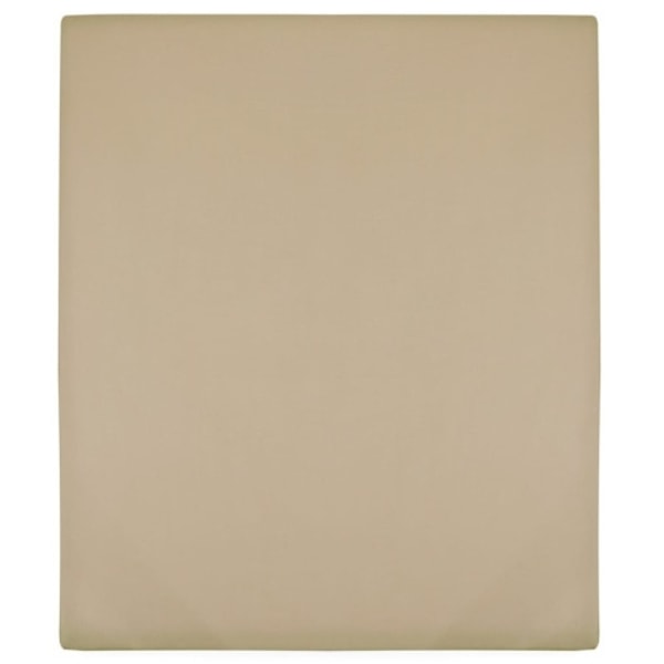 Dra-på-lakan jersey 2 st taupe 160x200 cm bomull