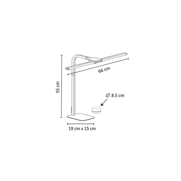 Lampa UNILUX Strata base LED svart