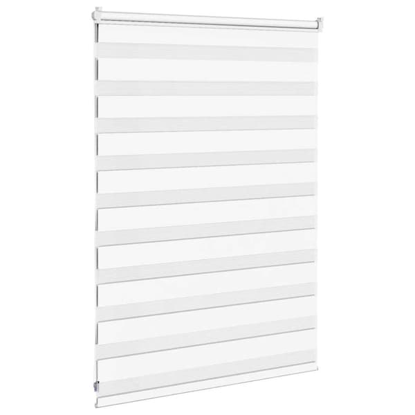 Rullgardin zebra vit 95x100 cm tyg bredd 90,9 cm polyester