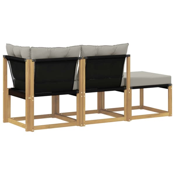 Sektionell Soffa Enheter med kudde 3 Stycke Vit