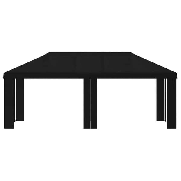Tältöverdrag 6 x 3 m Svart Polyester 190 gsm