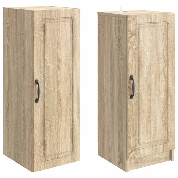 Skåpset 2 pcs Sonoma-ek Konstruerat trä