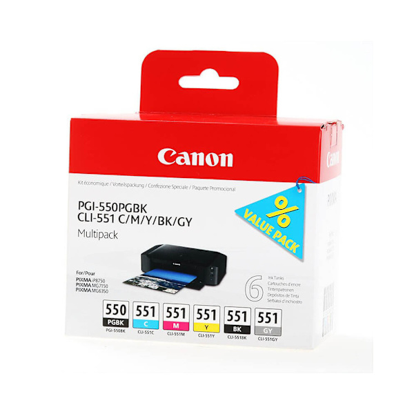 Ink 6496B005 PGI-550/CLI-551 Multipack