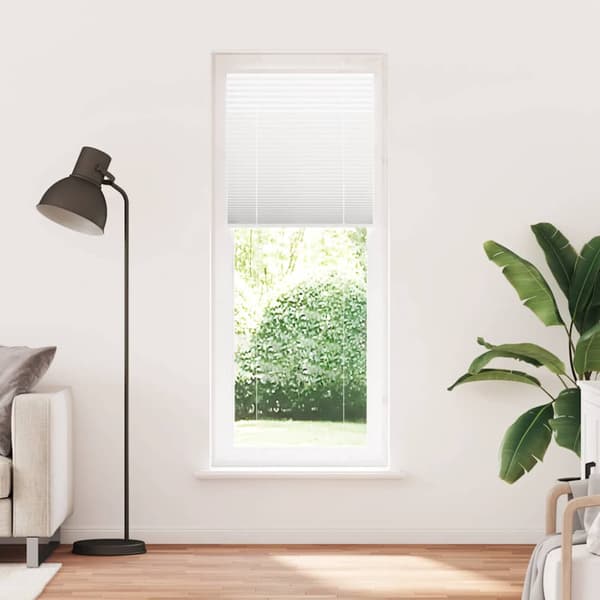 Plisserad persienn vit 70x200 cm tyg bredd 69,4 cm polyester