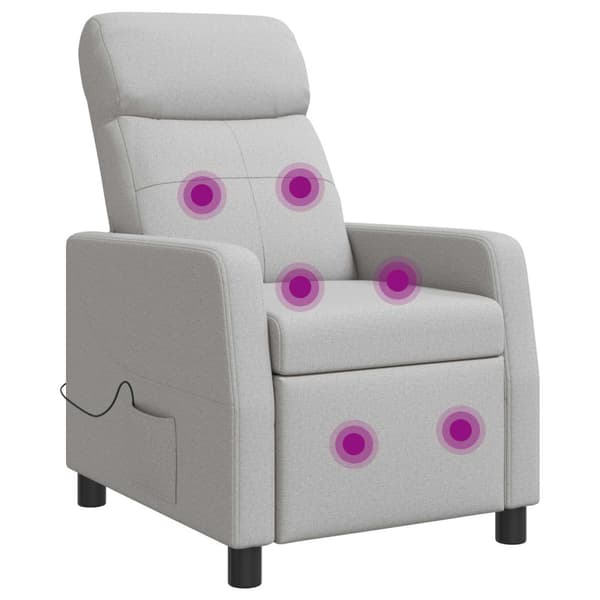 Massagefåtölj Moln Grå Tyg