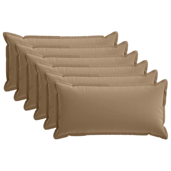 Kudde med kudde HOUTEN 6 st Taupe Polyester