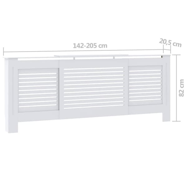 Elementskydd MDF vit 205 cm