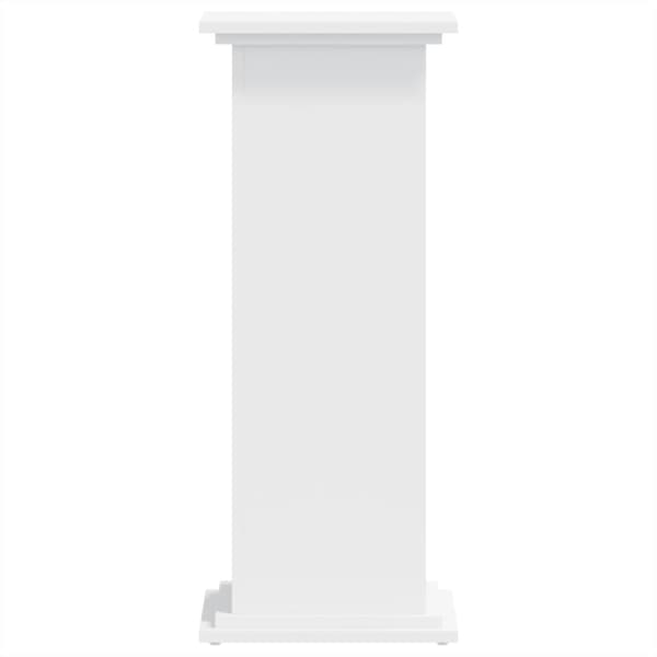 Växtställ vit 33x33x80 cm konstruerat trä
