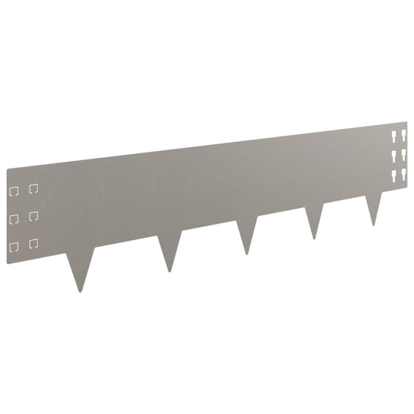 Kant för gräsmatta 20 pcs 100 x 25 cm Stål Rostig