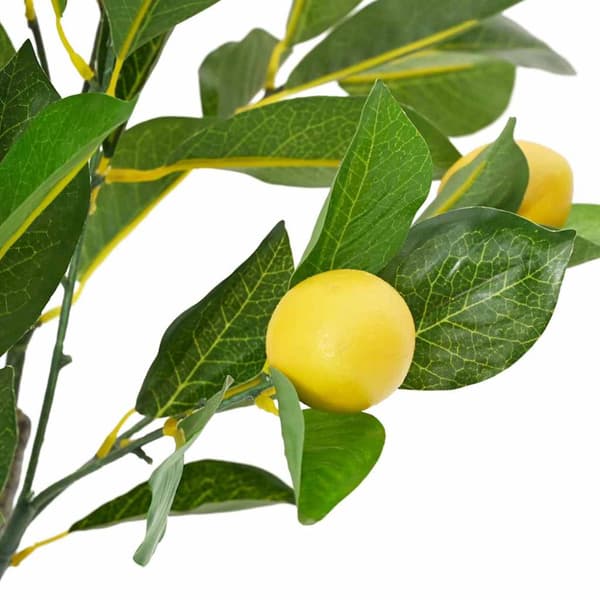 Konstgjort citronträd 234 blad 90 cm grönt