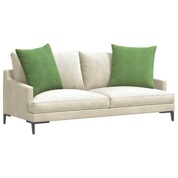Sofakuddar 2 pcs Ljusgrön 60 x 60 cm Kordread tyg