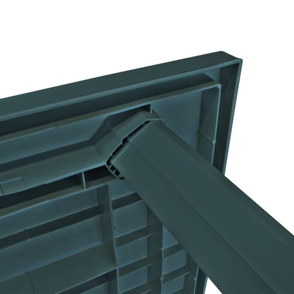 Trädgårdsbord grön 126x76x72 cm plast