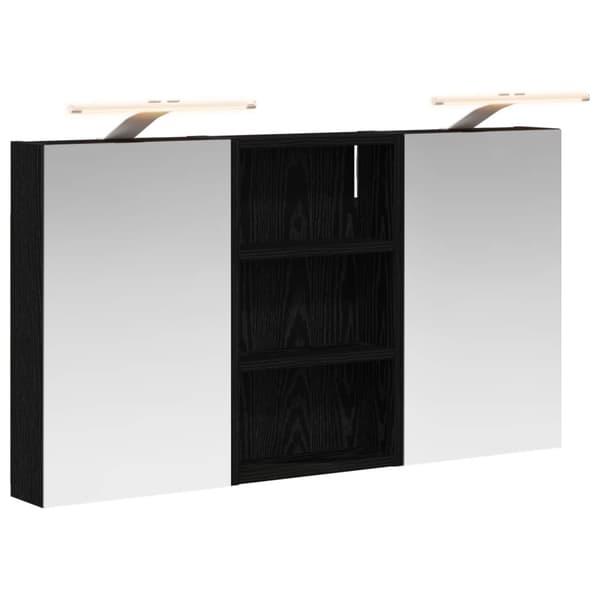 Badrumsskåpsset 3 st 90 x 10,5 x 50 cm Konstruerat trä