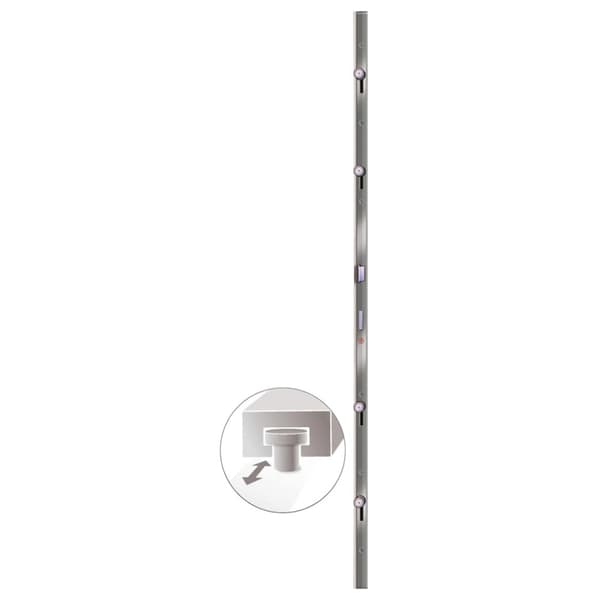 Ytterdörr vit 108x208 cm PVC