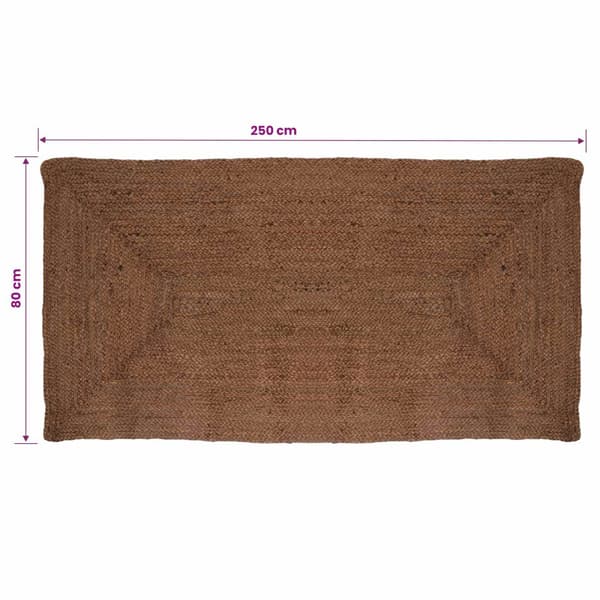 Områdesmatta Grå 80 x 250 cm Jute