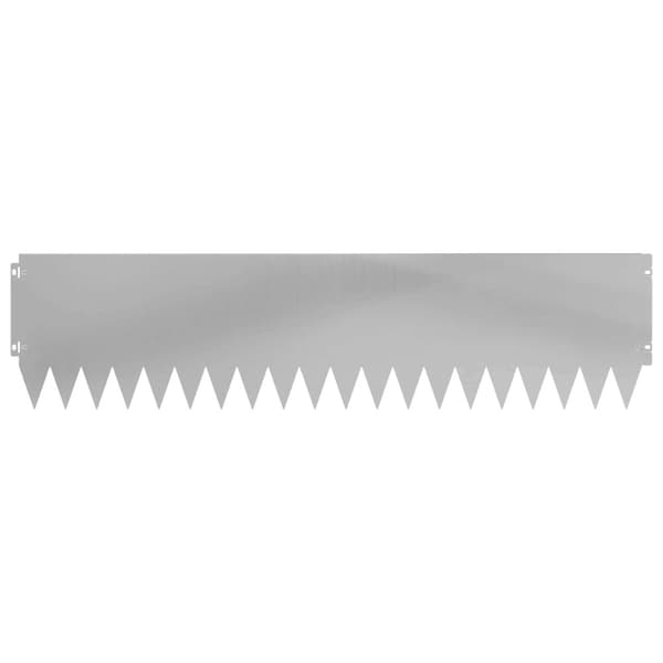 Kant för gräsmatta 20 pcs 103 x 25 cm Stål Silver
