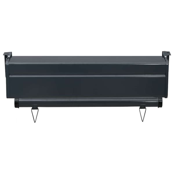 Balkongmarkis 65x250 cm svart
