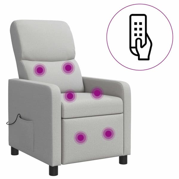 Massagefåtölj Moln Grå Tyg